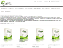 Tablet Screenshot of mavenmarketing.com.au